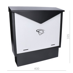 DOPREDAJ! Schránka poštová (400x335x100mm),s tunelom na noviny, max. formát listu: C4 DOPREDAJ! Schránka poštová (400x335x100mm),s tunelom na noviny, max. formát listu: C4